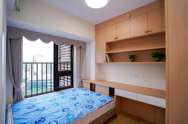 97㎡現(xiàn)代三居，原木色的布局，讓你生活充滿溫暖